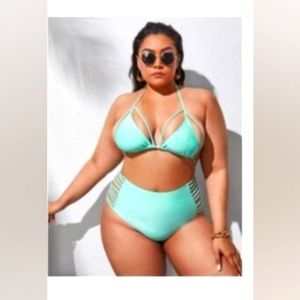 Shein Curve Teal Bikini